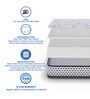 Super Deluxe Queen Bed Dual Side Usable In a Box HR Foam Mattress 72x48x6 Inches