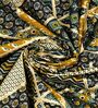 Grey And Yellow Traditional print 144 TC Cotton King Size  Bedsheet With 2 Pillow Cover