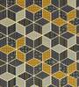 Grey And Yellow Traditional print 144 TC Cotton King Size  Bedsheet With 2 Pillow Cover