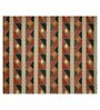 Orange Traditional print 144 TC Cotton King Size  Bedsheet With 2 Pillow Cover