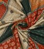 Orange Traditional print 144 TC Cotton King Size  Bedsheet With 2 Pillow Cover