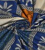 Blue Traditional print 144 TC Cotton King Size  Bedsheet With 2 Pillow Cover