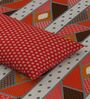 Maroon Traditional print 144 TC Cotton King Size  Bedsheet With 2 Pillow Cover