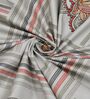 Blue Floral 144 TC Cotton King Size  Bedsheet With 2 Pillow Cover