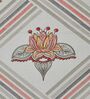 Blue Floral 144 TC Cotton King Size  Bedsheet With 2 Pillow Cover