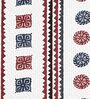 White Traditional print 144 TC Cotton King Size  Bedsheet With 2 Pillow Cover
