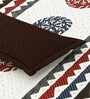 White Traditional print 144 TC Cotton King Size  Bedsheet With 2 Pillow Cover