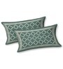Green Traditional print 144 TC Cotton King Size  Bedsheet With 2 Pillow Cover