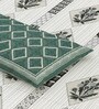 Green Traditional print 144 TC Cotton King Size  Bedsheet With 2 Pillow Cover