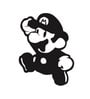 Iron Mario Wall Art In Black