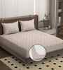 Pink 250 Tc Cotton Fitted Bedsheet With 2 Pillow Covers
