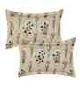 Cream 250 Tc Cotton Fitted Bedsheet With 2 Pillow Covers