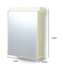 Superior Plastic Ivory Bathroom Cabinet With Mirror