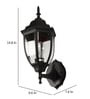 Suzie Black Aluminium Outdoor Wall Light