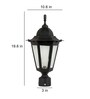 Tris Black Aluminium Gate Light