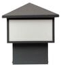 Glorious Grey Aluminium Gate Light