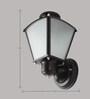 Voris Black Metal Outdoor Wall Light