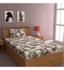 Multicolor Floral 210 TC Microfiber Single Bed Sized Bed Sheets With 1 Pillow Cover
