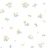 White Floral 210 TC Microfiber Single Bed Sized Bed Sheets With 1 Pillow Cover