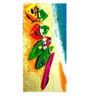 Surfing Bath Towel in Multicolour