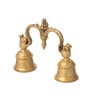 Golden Brass Double Hand Bell