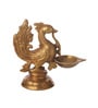 Suriti Golden Brass Peacock Oil Diya