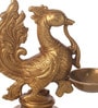 Suriti Golden Brass Peacock Oil Diya