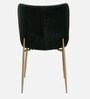 Surrang Velvet Dining Chair In Dark Green Colour Surrang Velvet Dining Chair In Dark Green Colour