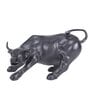 Surreal Charging Bull Black Resin Figurine