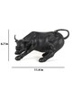 Surreal Charging Bull Resin Animal Figurine