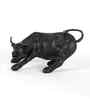 Surreal Charging Bull Resin Figurine (Bronze)