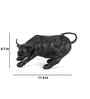 Surreal Charging Bull Resin Figurine (Bronze)