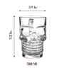 500 ML Surrealism Skull Glass Beer Mug