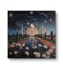 Surrealistic Taj Mahal Mini Canvas Frame