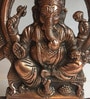 Surya Kiran Copper Ganesha Religious Idol