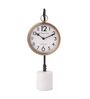 Suspended Marble Gold Aluminium Table clock