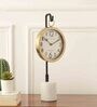 Suspended Marble Gold Aluminium Table clock