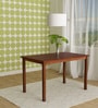 Sutlej Solid Wood 4 Seater Dining Table in Brown Finish