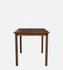 Sutlej Solid Wood 4 Seater Dining Table in Brown Finish
