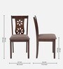 Sutlej Solid Wood Dining Chair In Antique Cherry Finish