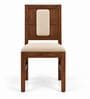 Sutra 6 Seater Dining Set In Provincial Teak Finish With Beige Colour Chair Sutra 6 Seater Dining Set In Provincial Teak Finish With Beige Colour Chair