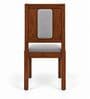 Sutra 6 Seater Dining Set In Provincial Teak Finish With Grey Colour Chair Sutra 6 Seater Dining Set In Provincial Teak Finish With Grey Colour Chair