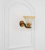 Sutton Metal & Glass Wall Light (Brass & Black)