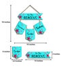Blue Engineered Wood Wall Hanging