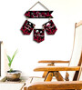 Black & Red Engineered Wood Wall Hanging
