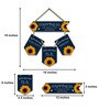 Blue Engineered Wood Wall Hanging
