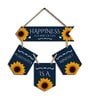 Blue Engineered Wood Wall Hanging