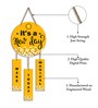 yellow Engineered Wood Wall Hanging