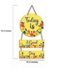 yellow Engineered Wood Wall Hanging