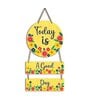 yellow Engineered Wood Wall Hanging